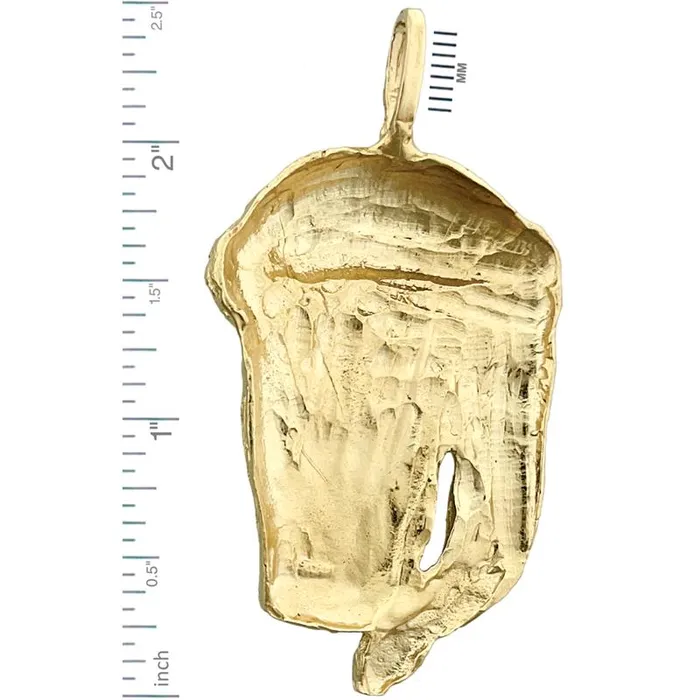 14K Gold 46MM Jesus Christ Head Pendant Goldia Necklaces