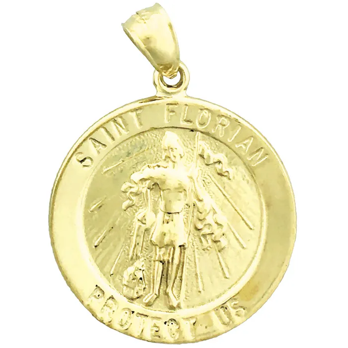 14K Gold Saint Florian Pendant Goldia PreStyled Sets
