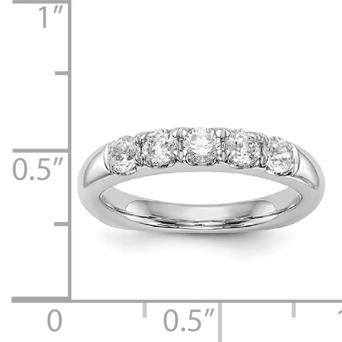 14K White Gold Diamond Wedding Band Goldiacom Rings