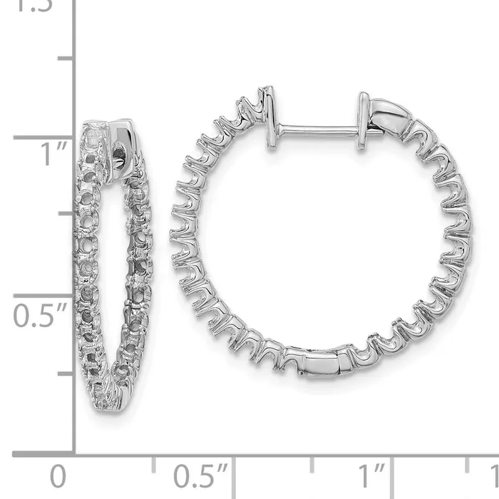 14k White Gold VS Real Diamond Earring Goldia Earrings