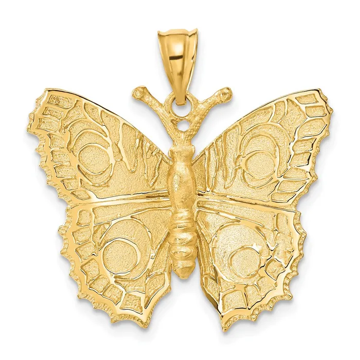 14k Yellow Gold Butterfly Charm Goldia Charm Necklaces