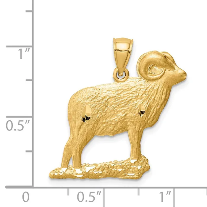 14k Yellow Gold DC Ram Pendant Goldia PreStyled Sets