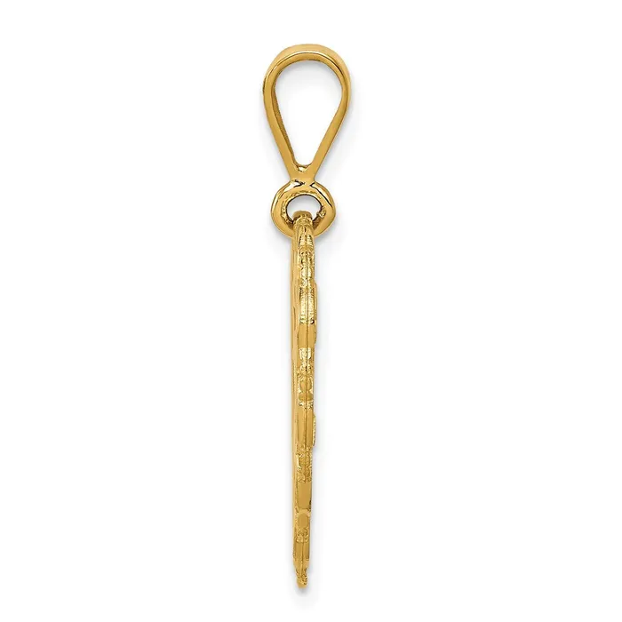 14k Yellow Gold Reversible SWEET 16 Charm Goldia Charm Necklaces