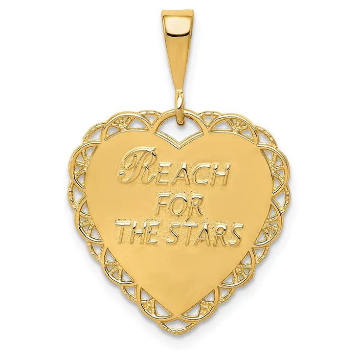 14k Yellow Gold Reversible SWEET 16 Charm Goldia Charm Necklaces