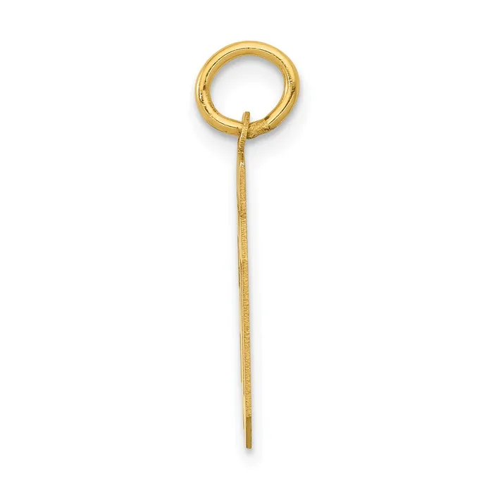 14k Yellow Gold Small Polished Number 60 Charm Goldia Charm Necklaces