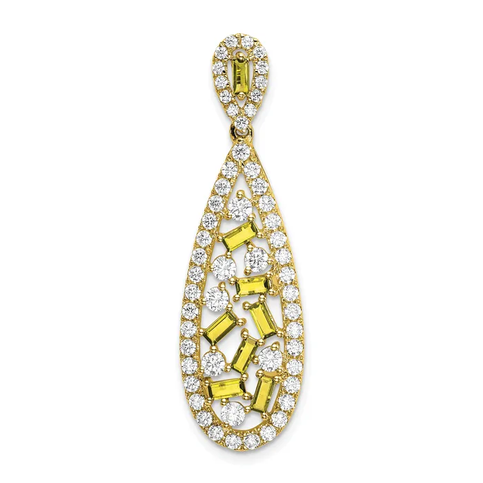 14k Yellow Gold White 78 Ct Lab Grown Diamond VSSI G and Lab Created Sapphire Chain Slide Pendant Goldia Necklaces 14k Yellow Gold White 78 Ct Lab Grown Diamond VSSI G and Lab Created Sapphire Chain Slide Pendant Goldia Necklaces
