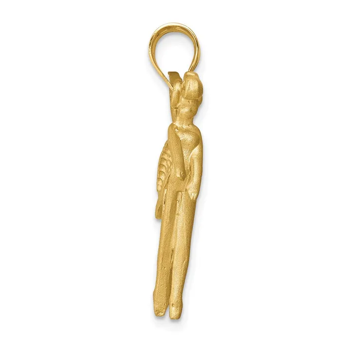 14k Yellow Rhodium Gold and White Rhodium DC Fairy Pendant Goldia Necklaces