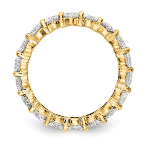 40 Ct Natural Diamond Womens Eternity Anniversary Wedding Band Ring in 14k Yellow Gold Goldiacom Rings