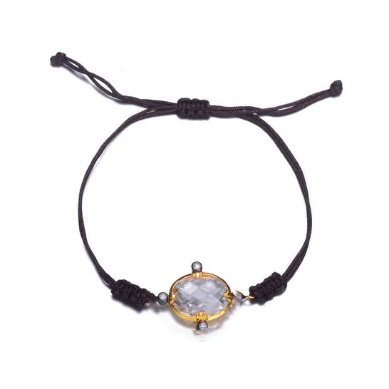 Bracelets JMS always Original Megan Walford 925 Sterling Silver Gold Plated Cubic Zirconia Rope Bracelet Bracelets JMS always Original Megan Walford 925 Sterling Silver Gold Plated Cubic Zirconia Rope Bracelet