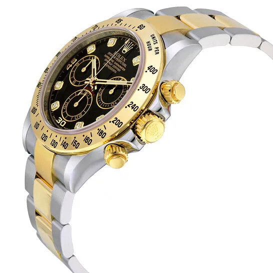 Bracelets JMS always Original Rolex Cosmograph Daytona Black set with Diamonds Dial Stainless steel and 18K Yellow Gold Oyster Bracelet Automatic Mens Watch 116523BKDO Bracelets JMS always Original Rolex Cosmograph Daytona Black set with Diamonds Dial Stainless steel and 18K Yellow Gold Oyster Bracelet Automatic Mens Watch 116523BKDO