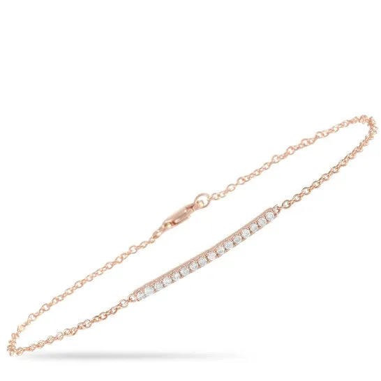Bracelets Original LB Exclusive 14K Rose Gold 025ct Diamond Bracelet JMS always Bracelets Original LB Exclusive 14K Rose Gold 025ct Diamond Bracelet JMS always