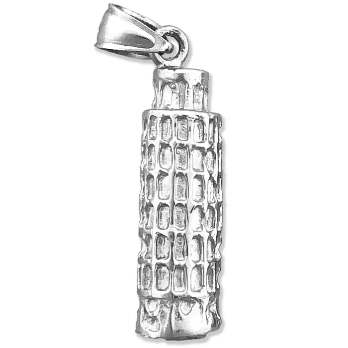 Charm Necklaces Goldia 14K Gold 3D Pisa Tower Italy Charm