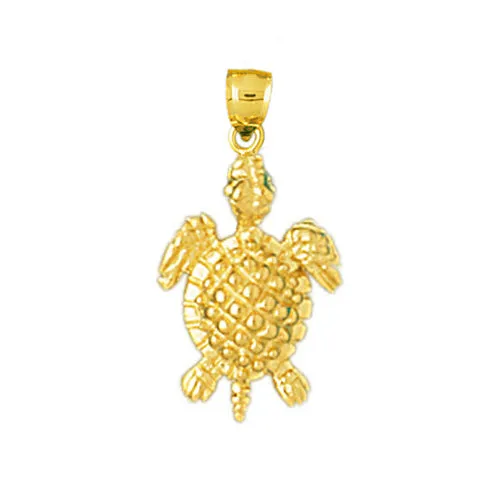 Charm Necklaces Goldia 14K Gold Sealife Turtle Charm