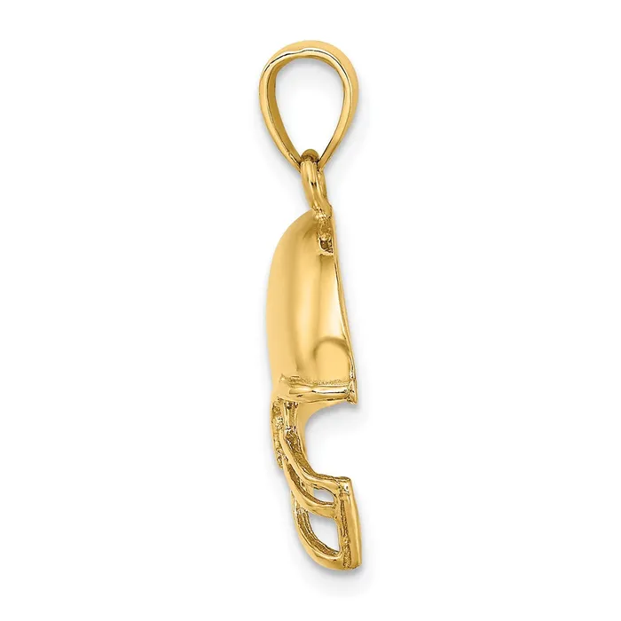 Charm Necklaces Goldia 14k Yellow Gold Football Helmet Charm