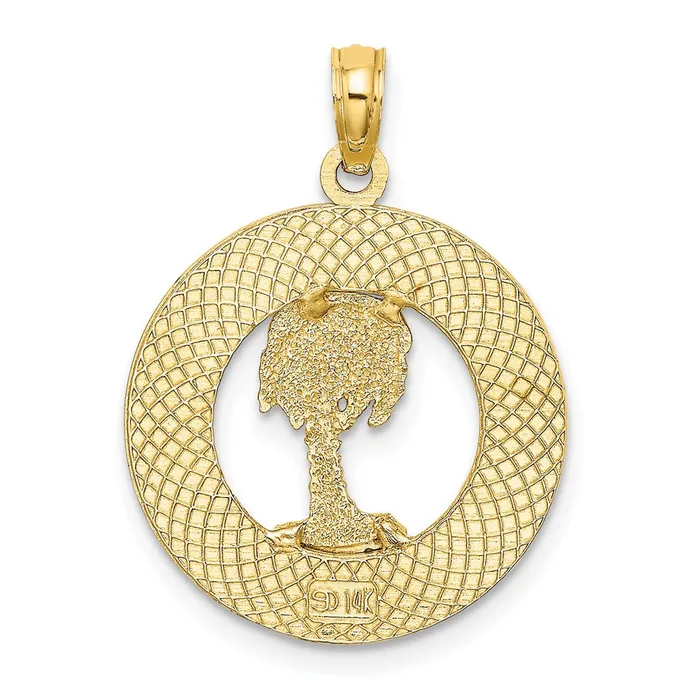Charm Necklaces Goldia 14k Yellow Gold HILTON HEAD SC Palm Tree Charm