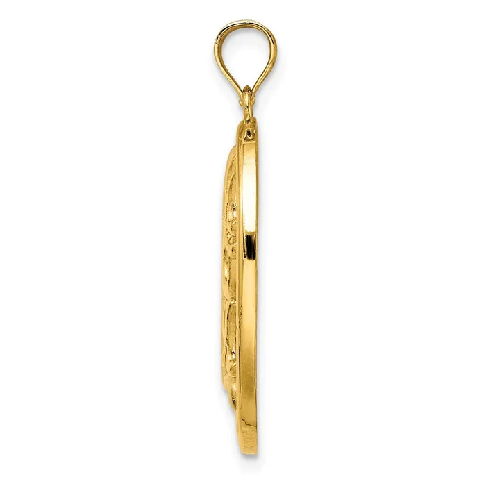 Charm Necklaces Goldia 14k Yellow u0026 Rhodium Gold w Rhodium 1 MOM Oval Charm