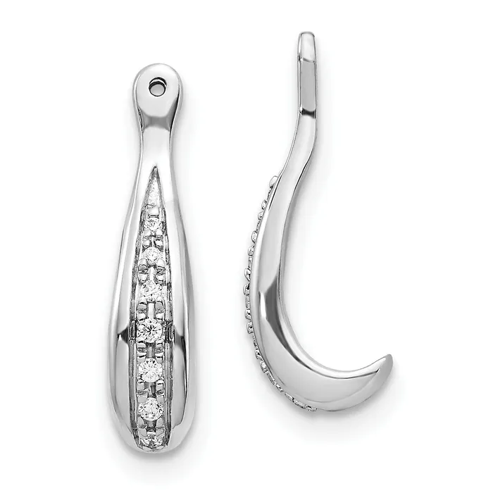 Earrings 14k White Gold 120 Ct Lab Grown Diamond VSSI G Earring Jackets Goldia Earrings 14k White Gold 120 Ct Lab Grown Diamond VSSI G Earring Jackets Goldia