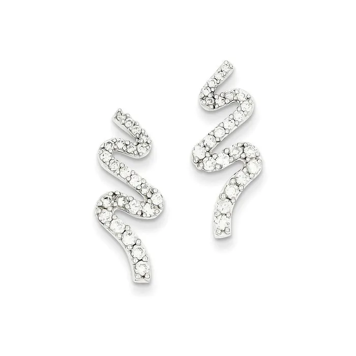 Earrings 14k White Gold Dia Earrings Goldia