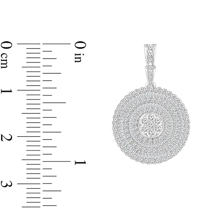 Earrings 3 CT TW Diamond Layered Disc Drop Earrings in 10K White Gold Goldia Earrings 3 CT TW Diamond Layered Disc Drop Earrings in 10K White Gold Goldia