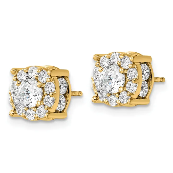 Earrings Goldia 14k Yellow Gold 2 Ct Lab Grown Diamond VSSI G Post Earrings
