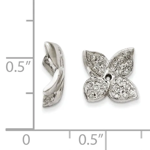 Earrings goldiaca 14K White Gold Diamond Earring Jacket