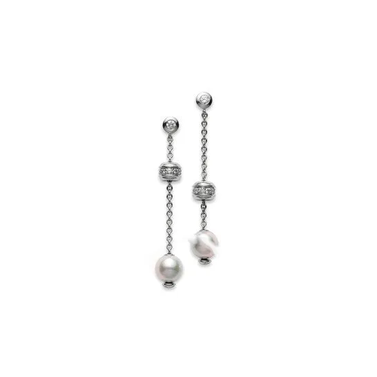 Earrings JMS always Original Mikimoto 18K White Gold Akoya Diamond 044Ct Pearl Earrings PEL757DW Earrings JMS always Original Mikimoto 18K White Gold Akoya Diamond 044Ct Pearl Earrings PEL757DW