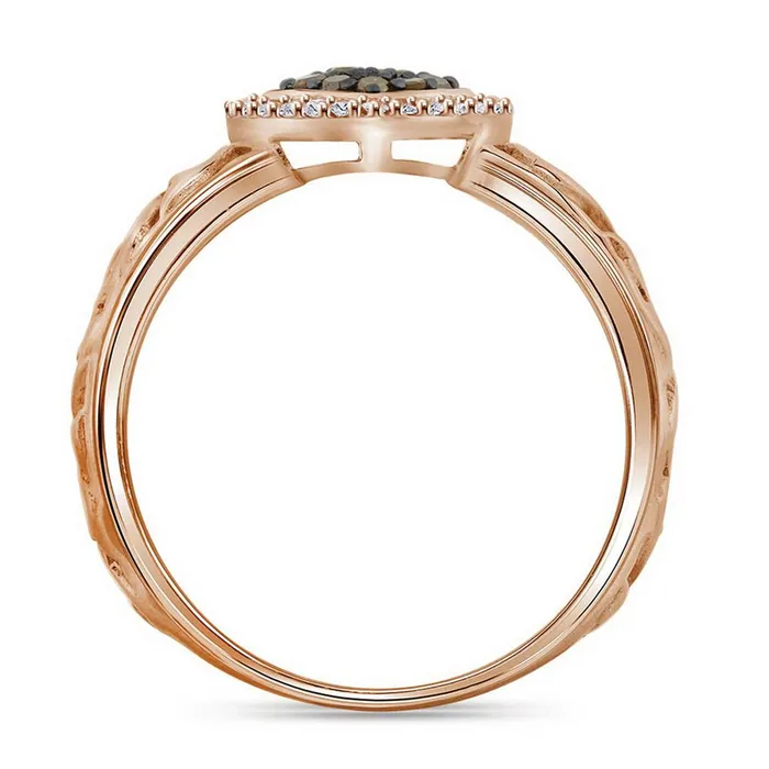 gndatlanta Rings 14CTDiamond NATURAL BROWN HEART RING S8
