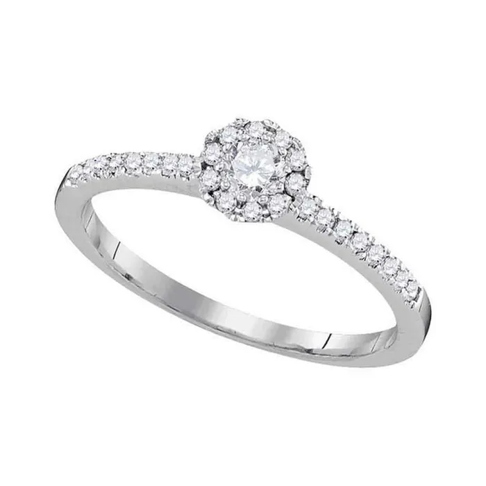 gndatlanta Rings 14k White Gold Round Diamond Solitaire Bridal Engagement Ring 13 Cttw gndatlanta Rings 14k White Gold Round Diamond Solitaire Bridal Engagement Ring 13 Cttw