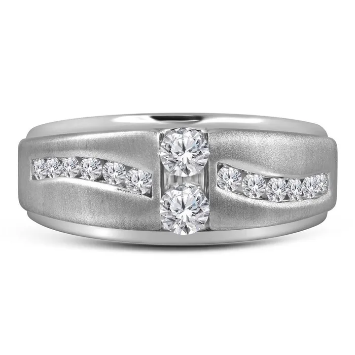 gndatlanta Rings 14k White Gold Round Diamond Wedding Band Ring 58 Cttw gndatlanta Rings 14k White Gold Round Diamond Wedding Band Ring 58 Cttw