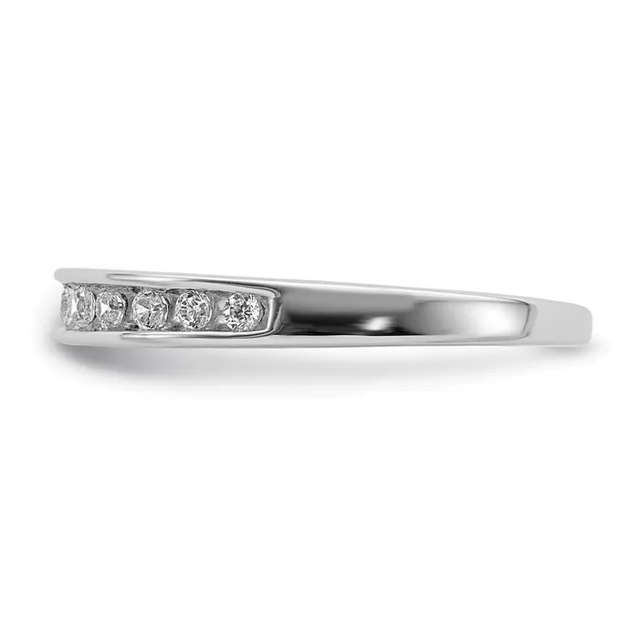 Goldia 016ct CZ Solid Real 14k White Gold Wedding Band Ring Rings