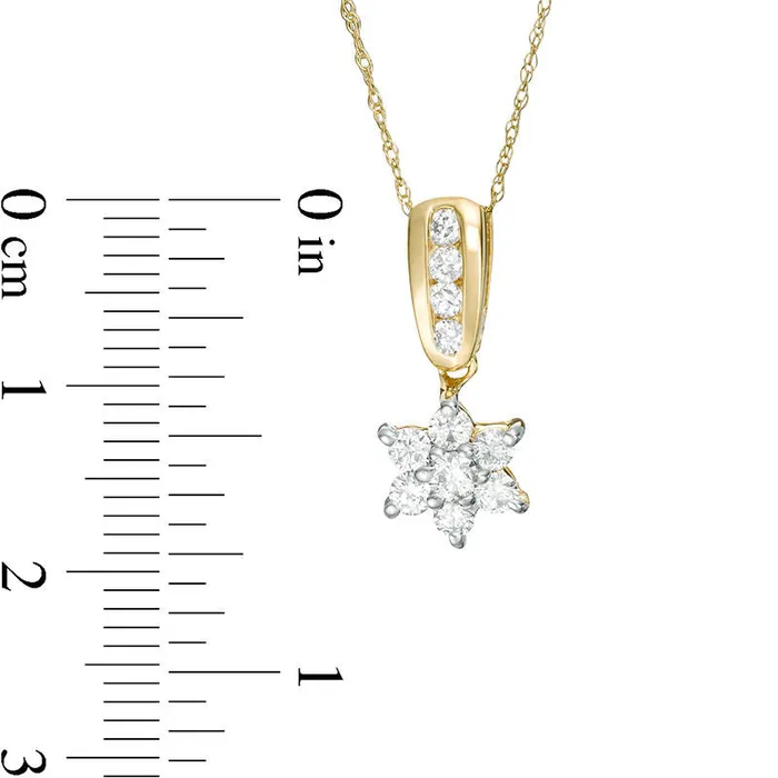 Goldia 05 CT TW Natural Diamond Star Pendant in 14K Gold Necklaces Goldia 05 CT TW Natural Diamond Star Pendant in 14K Gold Necklaces