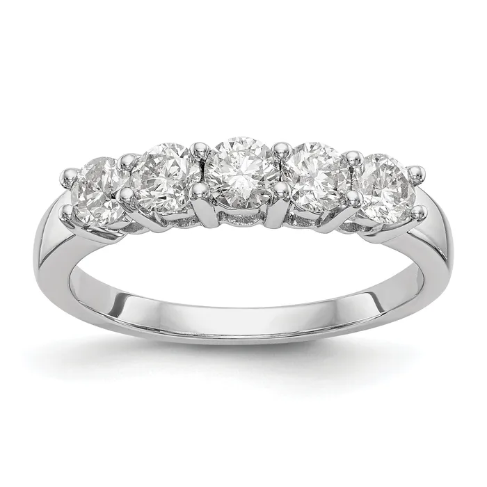Goldia 088ct CZ Solid Real 14K White Gold Wedding Wedding Band Ring Rings Goldia 088ct CZ Solid Real 14K White Gold Wedding Wedding Band Ring Rings