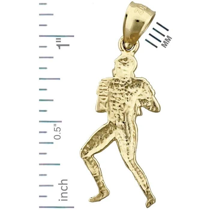 Goldia 14K Gold Quarterback Charm Charm Necklaces
