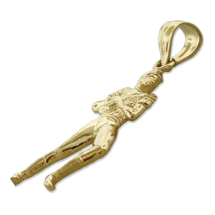 Goldia 14K Gold Quarterback Charm Charm Necklaces