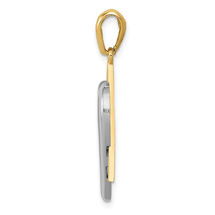 Goldia 14k Twotone Gold Pendant Rings