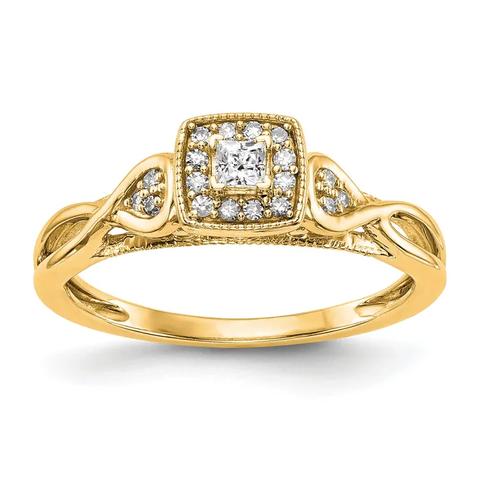 Goldia 14k Yellow Gold 15 Ct Lab Grown Diamond VSSI G Petite Engagement Ring Rings Goldia 14k Yellow Gold 15 Ct Lab Grown Diamond VSSI G Petite Engagement Ring Rings