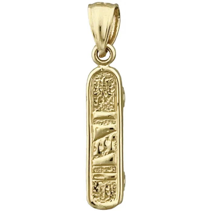 Goldia Charm Necklaces 14K Gold 3D Skateboard Charm