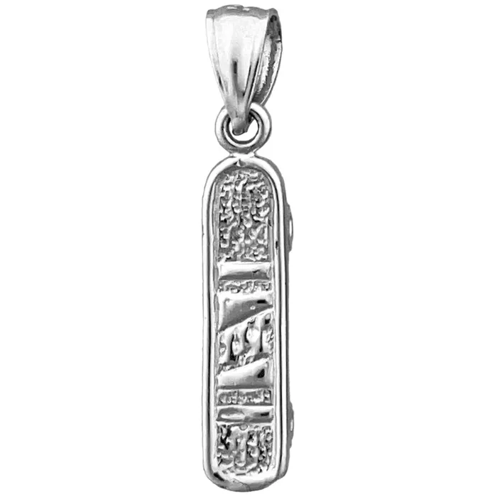 Goldia Charm Necklaces 14K Gold 3D Skateboard Charm
