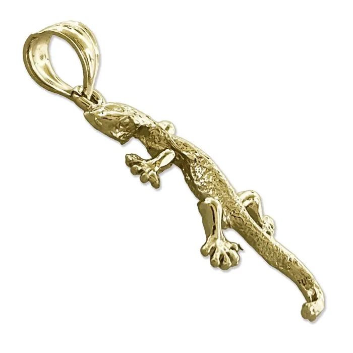 Goldia Charm Necklaces 14K Gold Lizard Charm