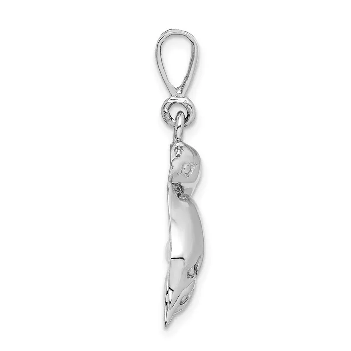 Goldia Charm Necklaces 14k White Gold Dolphin Charm
