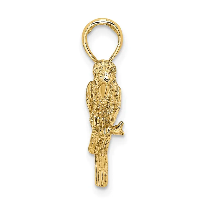 Goldia Charm Necklaces 14k Yellow Gold 3D Parrot Charm