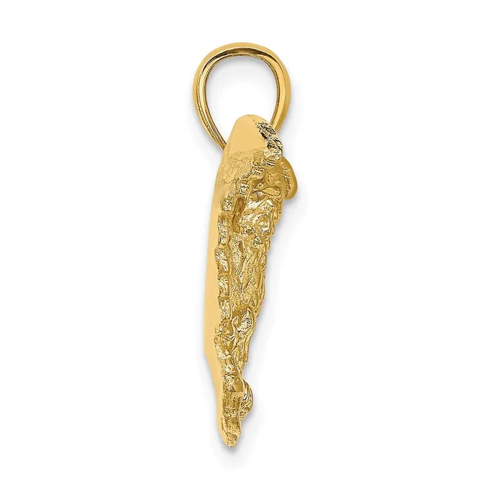Goldia Charm Necklaces 14k Yellow Gold Eagle w Wings Spread Charm