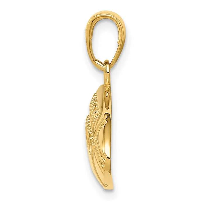 Goldia Charm Necklaces 14k Yellow Gold Polished Medium Football Charm