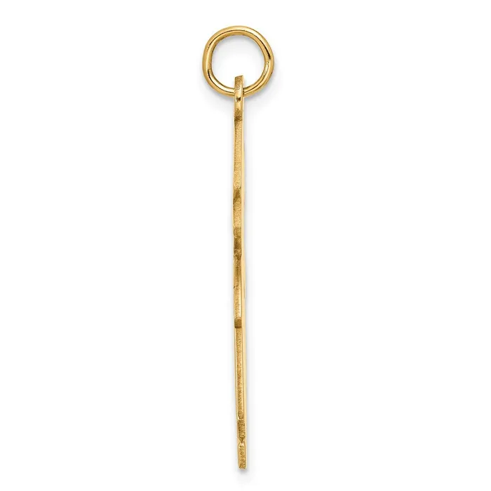Goldia Charm Necklaces 14k Yellow Gold Satin Girl Charm