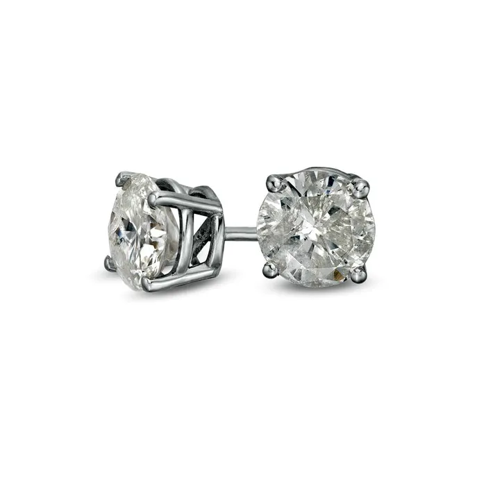 Goldia Earrings 15 CT TW Diamond Solitaire Stud Earrings in 10K White Gold II3 Goldia Earrings 15 CT TW Diamond Solitaire Stud Earrings in 10K White Gold II3