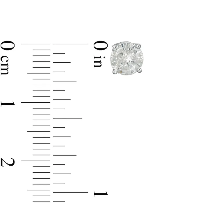 Goldia Earrings 15 CT TW Diamond Solitaire Stud Earrings in 10K White Gold II3 Goldia Earrings 15 CT TW Diamond Solitaire Stud Earrings in 10K White Gold II3