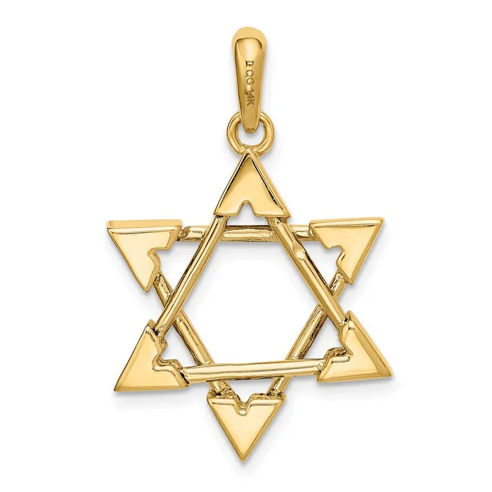 Goldia Necklaces 14k Twotone Gold Star of David Pendant