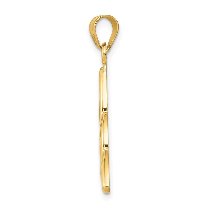 Goldia Necklaces 14k Yellow Gold Polished Trinity Knot Pendant