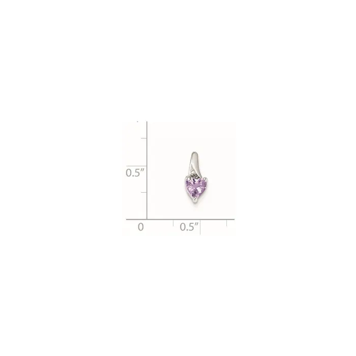 Goldia Necklaces Sterling Silver Pink Quartz Diamond Pendant