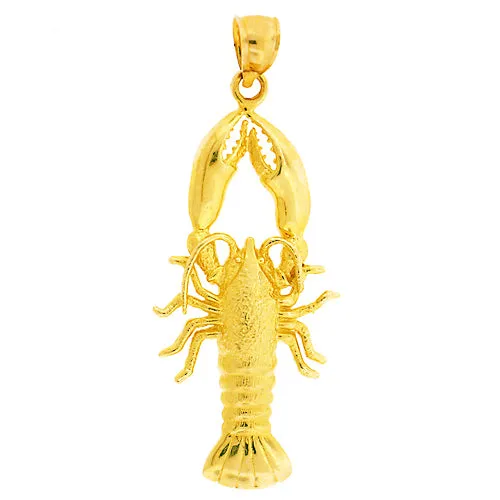 Goldia PreStyled Sets 14K Gold 36MM Lobster Pendant